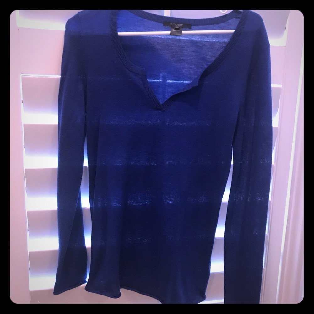 Blue cashmere sweater